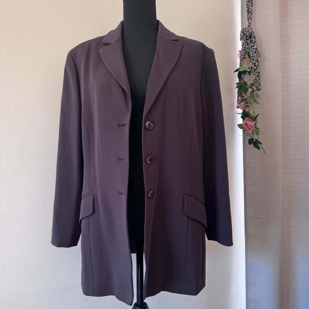 Jone's New York Women's Vintage Blazer Brown Color Size 6
